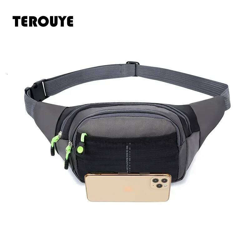 Travel Waist Zipper Outdoor Sports Shoulder Bag Men's And Women's Waterproof Fashion Large-Capacity Adjustable TEROUYE