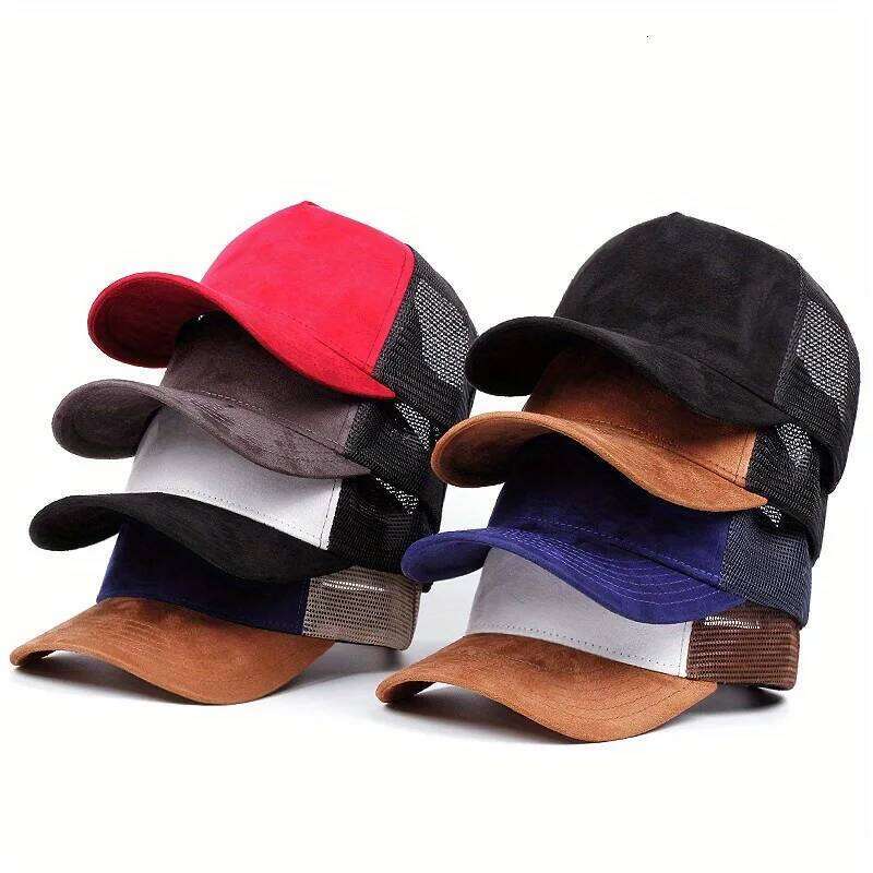 New Summer Mesh Baseball Cap Women Men Letter Patch Snapback Hat Casual Breathable Unisex Street Hip Hop Trucker Caps Y260304