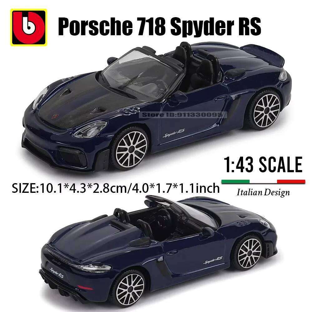 Bburago 1:43 Multiple styles Alpha Porsche Chevrolet Lamborghini Toyota GR Yaris Alloy Luxury Die Casting Car Model Toy Series Z260306