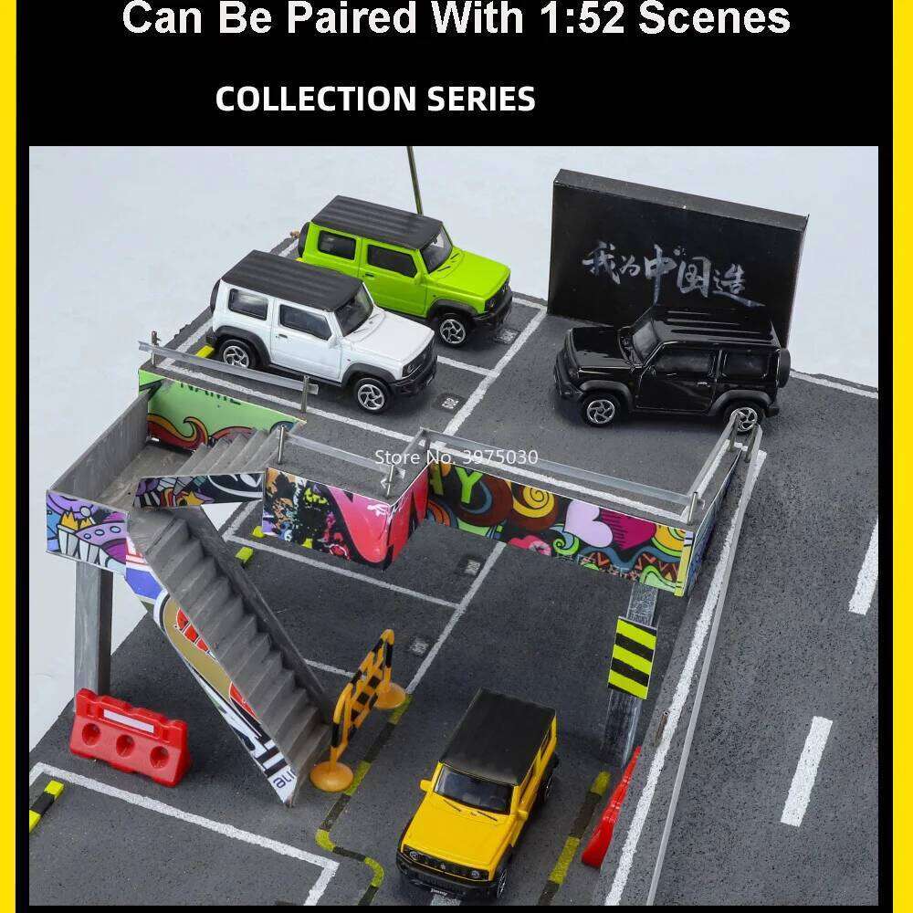 1:52 Alloy Suzuki Jimny Miniature Models Toys Cars Diecast Wheel Shock Absorption Slide Forward Vehicles for Collectible Item Z260307