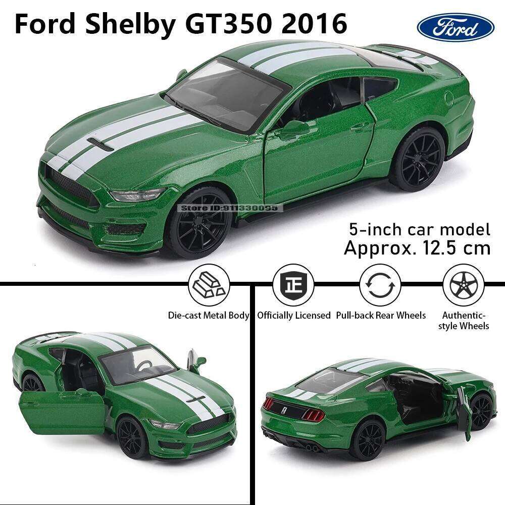 MSZ 5-inch 2016 Ford Shelby GT350 rebound function static alloy die-casting car model collection gift toy Z260306