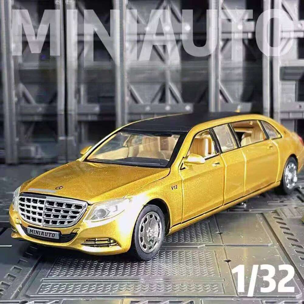 1:32 Maybachs S650 GLE63S Toys Miniature Cars Diecast Model 6 Doors Opened Sound Light Pull Back Vehices Friend's Birthday Gifts Z260306