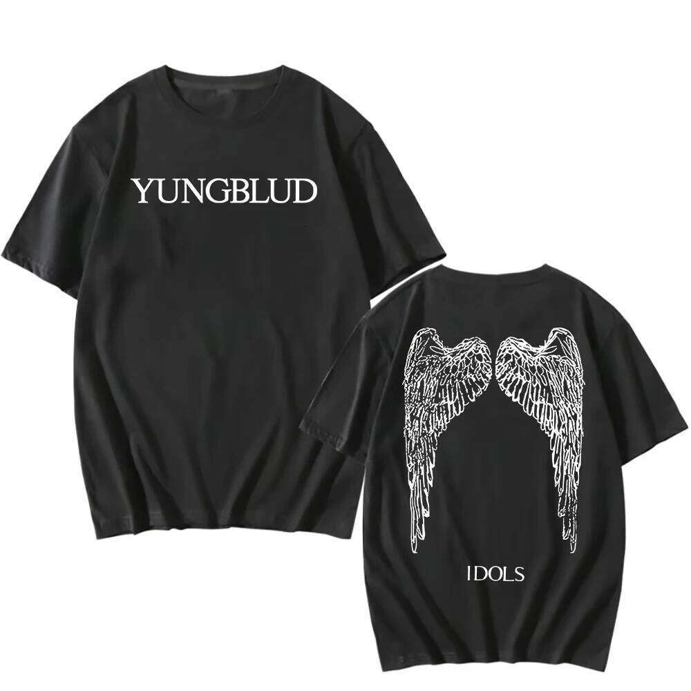 YUNGBLUD Idols Zoom T-Shirt Hip Hop Unisex Streetwear Singer Summer Soft Men's Women Top Tee Loose Casual Trendy Harajuku XJ260306