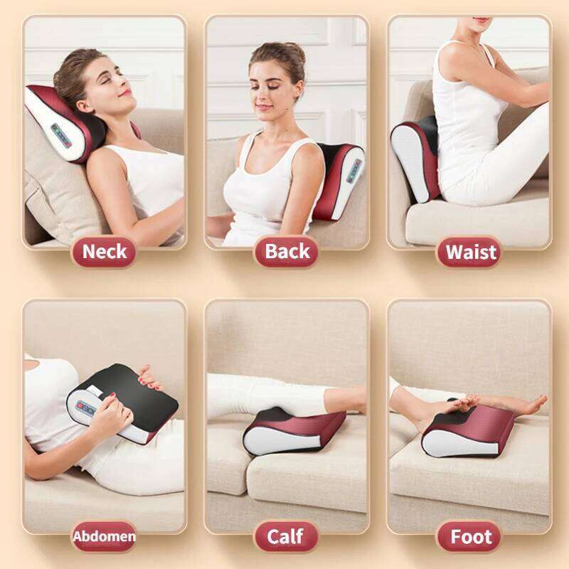 Shiatsu Neck with Heat Electric Massager for Shoulder Back Leg Deep Tissue Kneading Massage 26Y0307