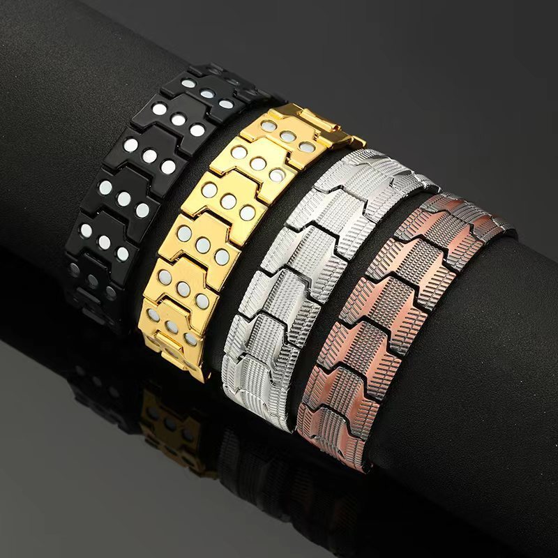 Luxury Brand Designer Jewelry European And American Antique Red Copper Magnetic Bracelet Retro Fashion Detachable Designer Hip-hop Bracelet