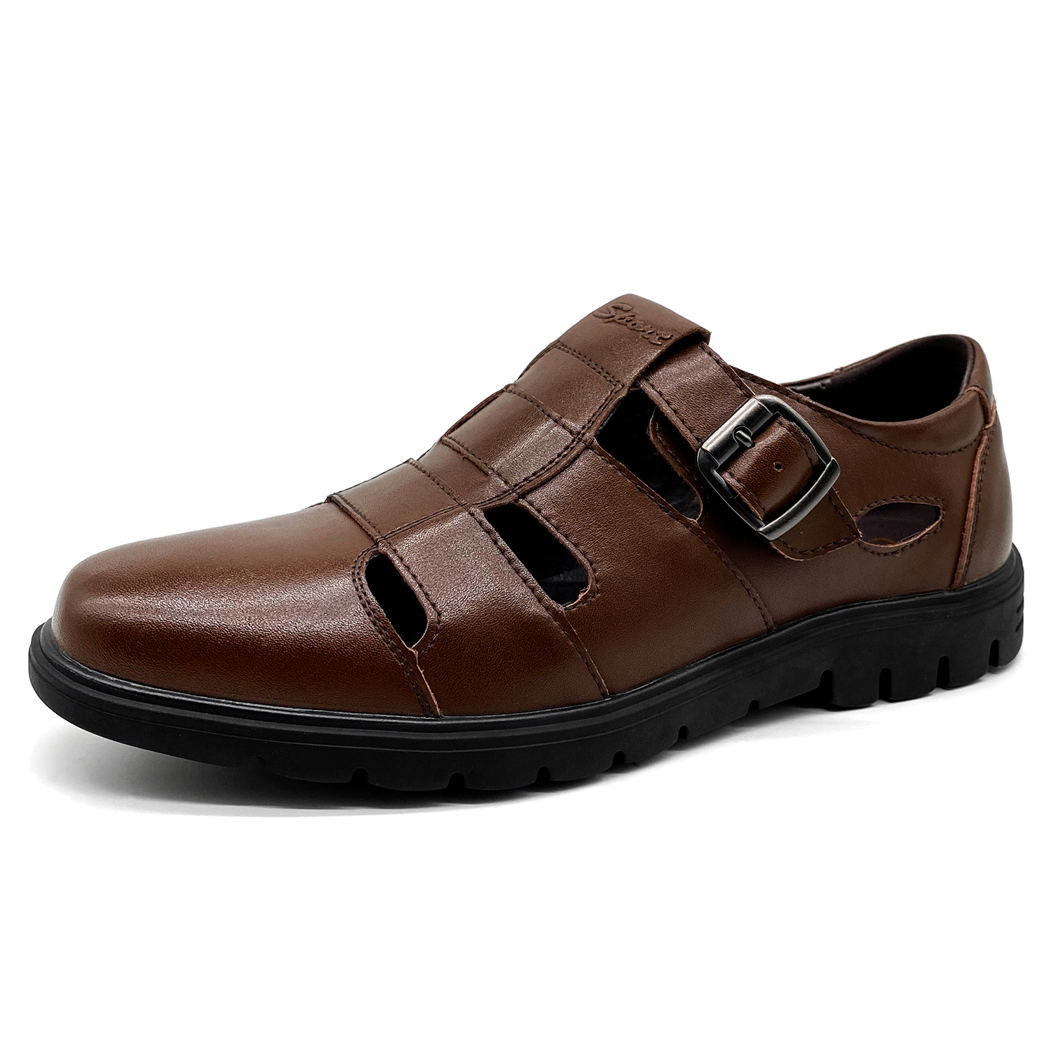 Top quality Genuine Leather sandals Designer dress shoes for men and women Luxury loafers leather casual loafers flats office black Sequined shoes wit