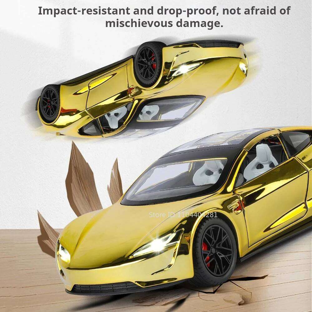 1:24 Roadster PAGANI Huayra Alloy Model Diecast Toys Sound Light Pull Back Shock Absorption Miniature Car Christmas Toy Gift Z260306