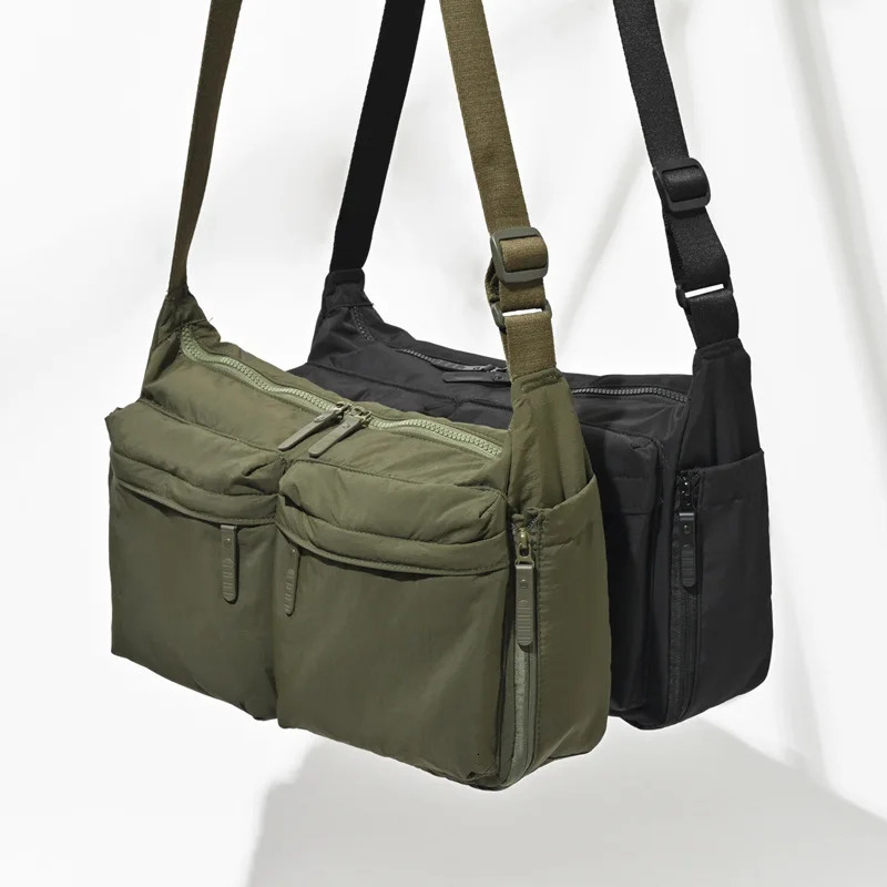 Unisex Nylon Tote Bag Lightweight WaterResistant Shoulder Bag with MultiPockets Spacious Capacity for Daily UseTravelWork 260306