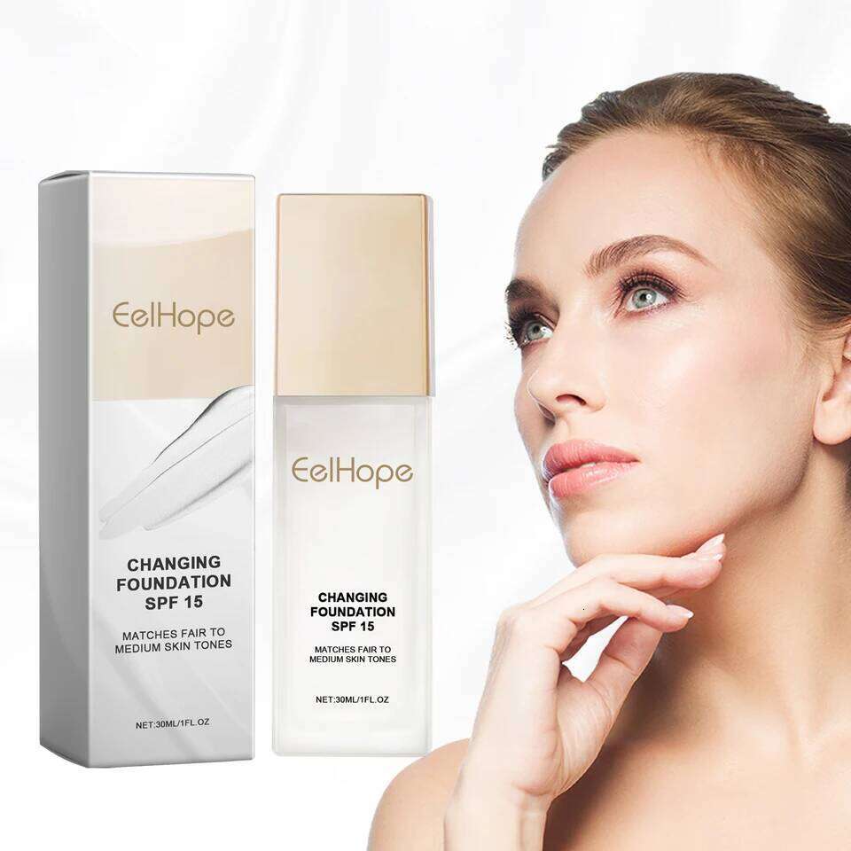 Changing Foundation Moisturizing Hides Wrinkles Lines SPF 15+ Hydrating Color Longwearing Waterproof Makeup Base Concealer 26L0306