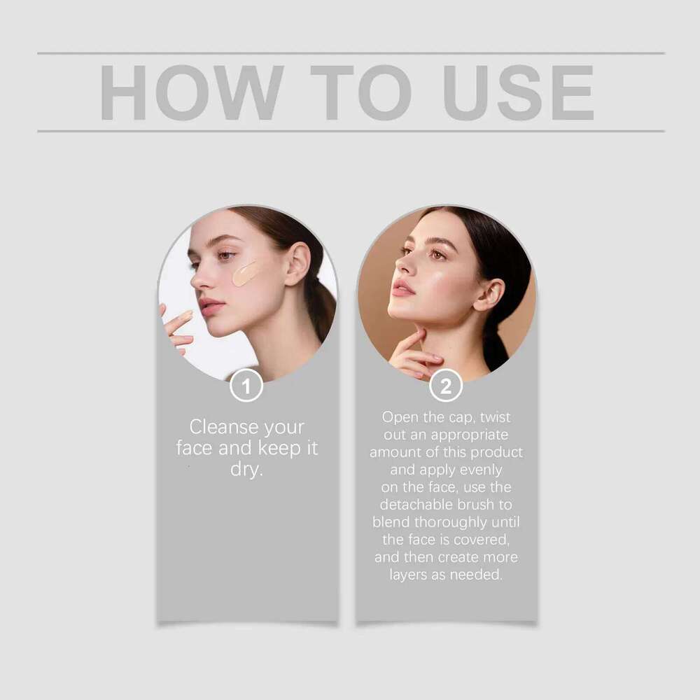 2-in-1 Color Changing Foundation Stick Moisturizing Brightening Matte High Concealer Lightweight Long Lasting Base Makeup 26L0306