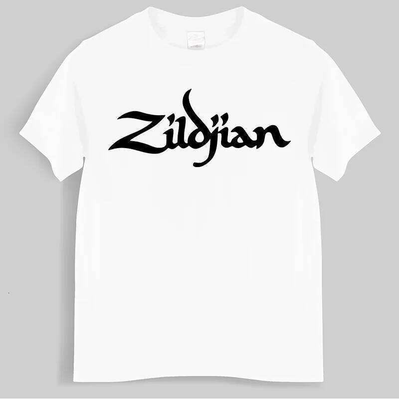 new fashion High Quality t-shirt men crew neck tees ZILDJIAN CYMBALS DRUMS Cotton summer Short Sleeve Drop Shipping XJ260306