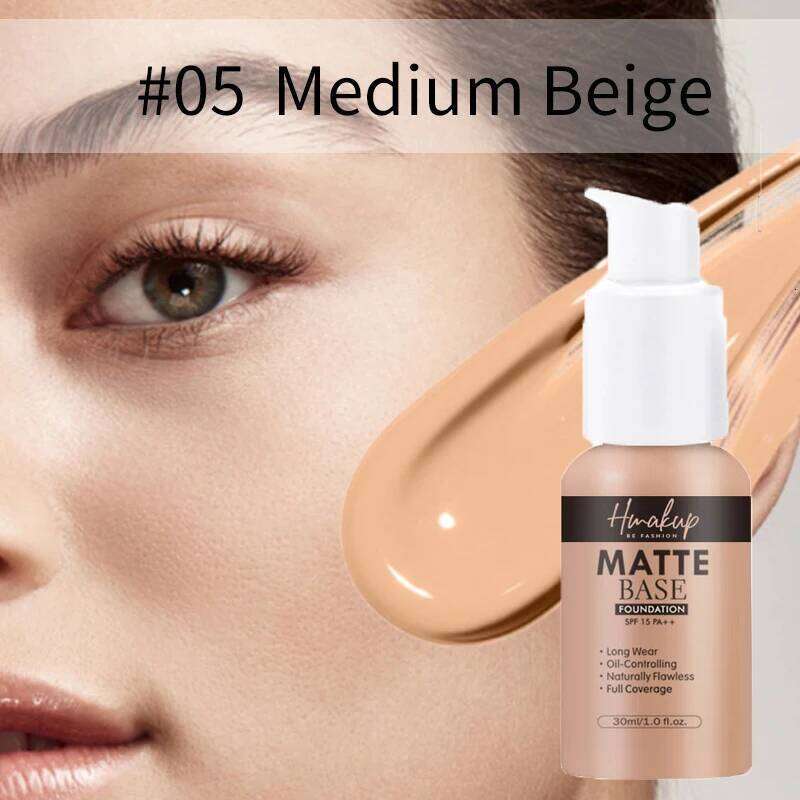 30ml SEPORA 6 Colors Matte Liquid Foundation Oil Control Waterproof Full Coverage Facial Natural Concealer Base Makeup Cosmetics 26L0306