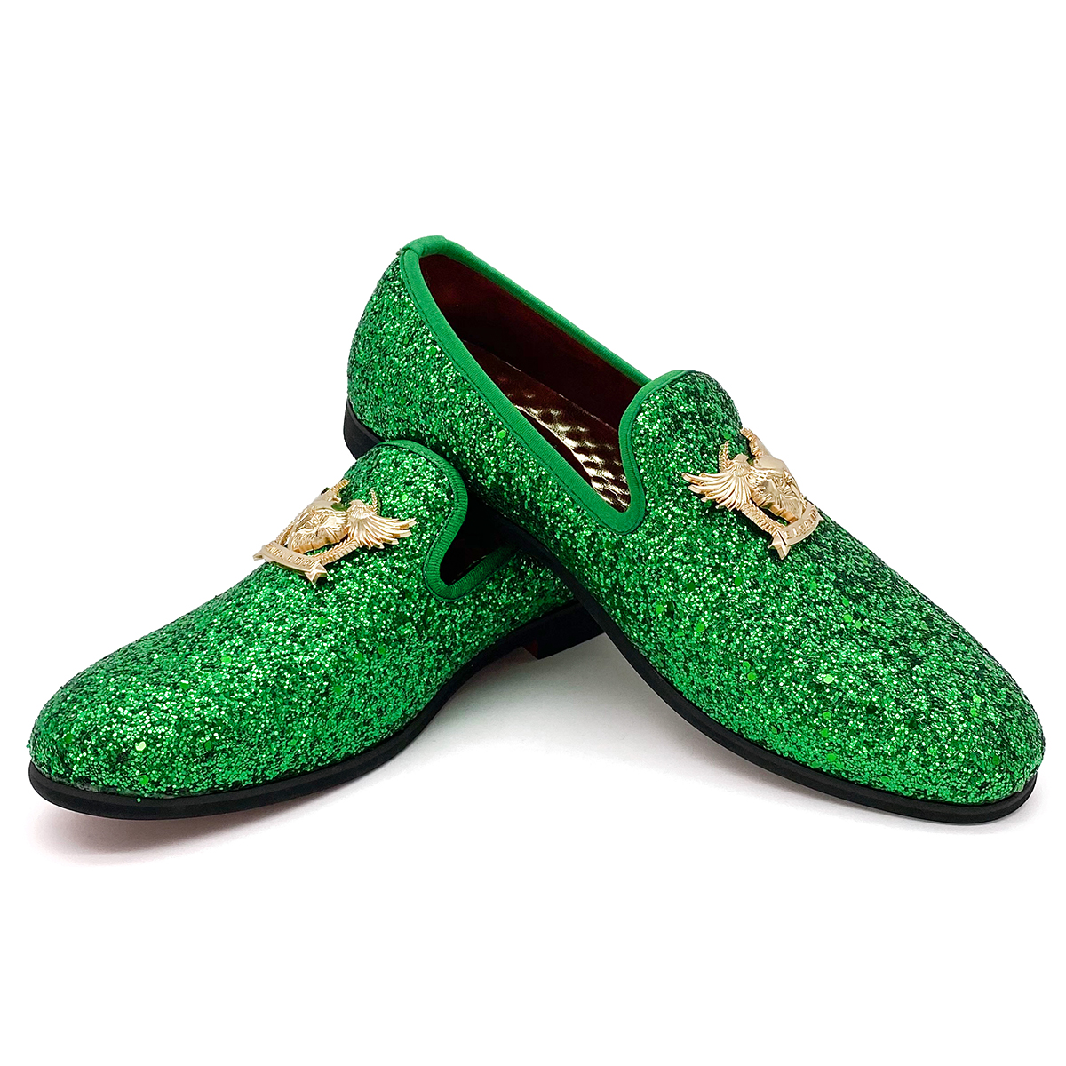 Sequins Designer dress shoes for men and women Luxury loafers suede leather casual loafers flats office black Sequined shoes with dust bag