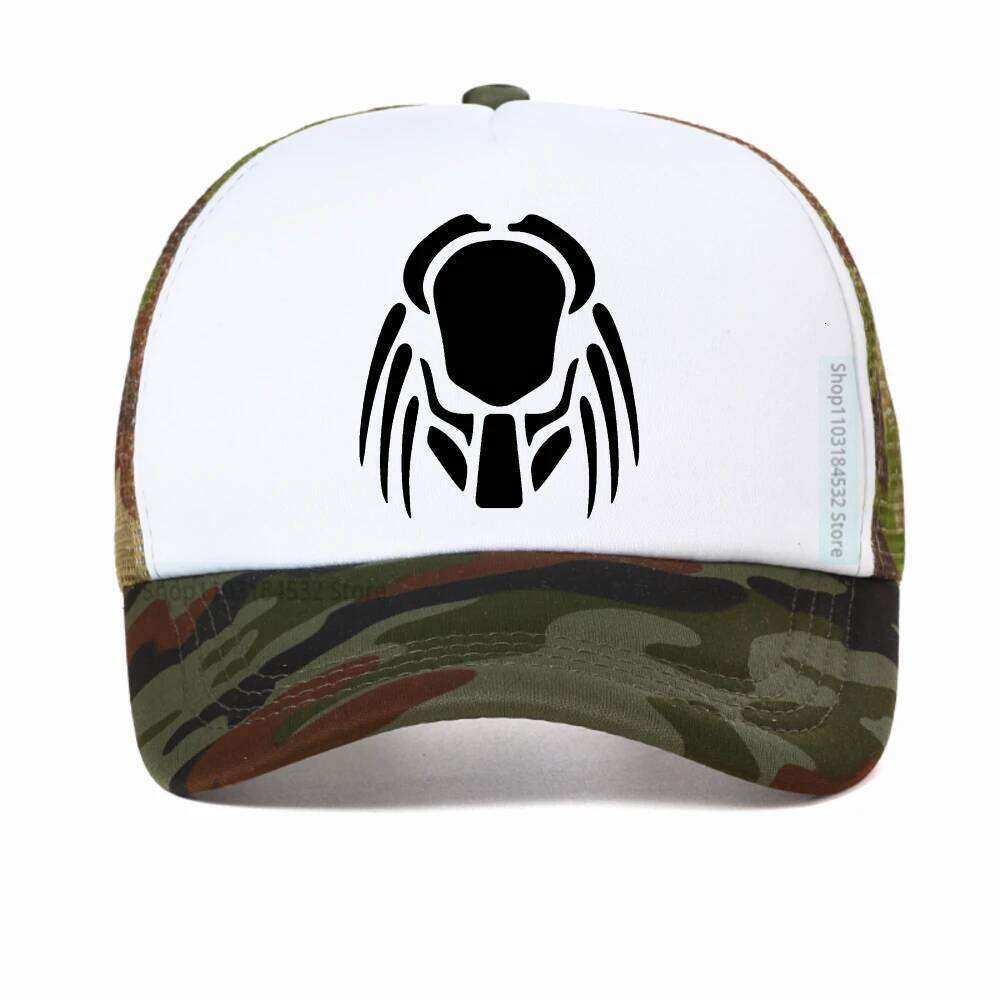Alien Vs Predator Baseball Cap summer unisex mesh Adjustable Hat Fashion Casual Truck Driver Hats Breathable snapback hats Y260304