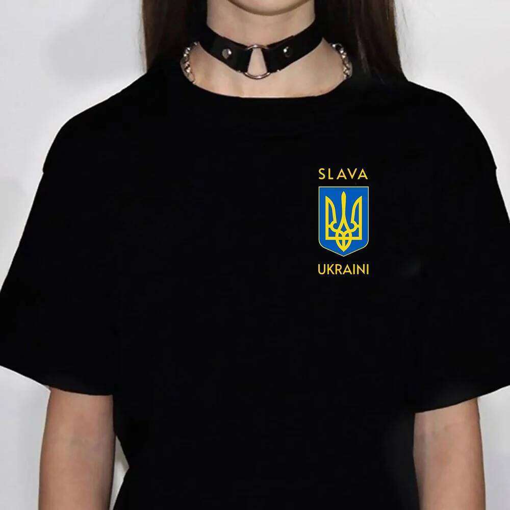 Ucraina Ucrania Ukraine t shirt women summer Y2K designer tshirt female manga harajuku Japanese clothing XJ260306 XJ260306