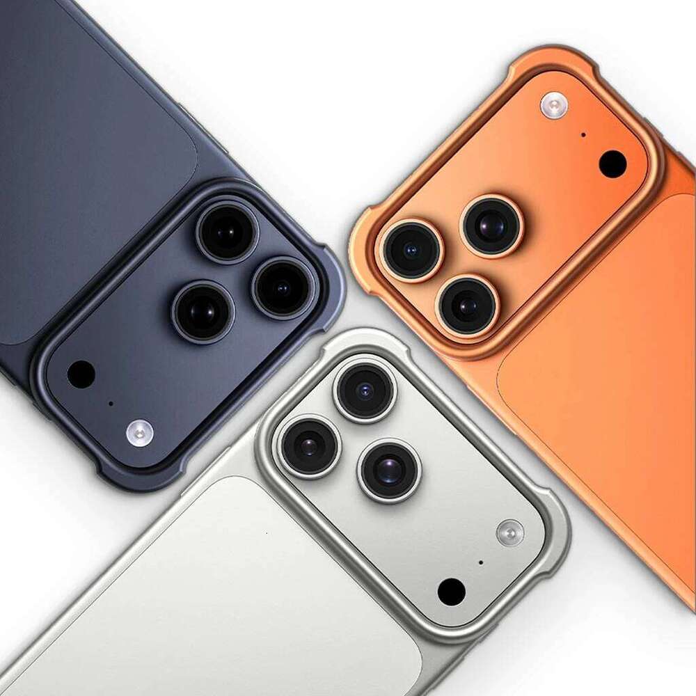 Arc Stylish Four Corner Protection No Border Aluminum Metal Bumper Pulse Phone Cover Case for iPhone 17 Pro Max H260305
