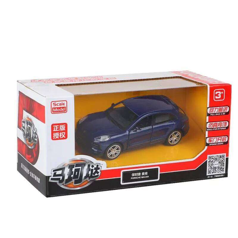 1:36 MACAN SUV High Simulation Alloy Diecast Car Model With Pull Back For Children Gifts Toy Collection F244 Z260306