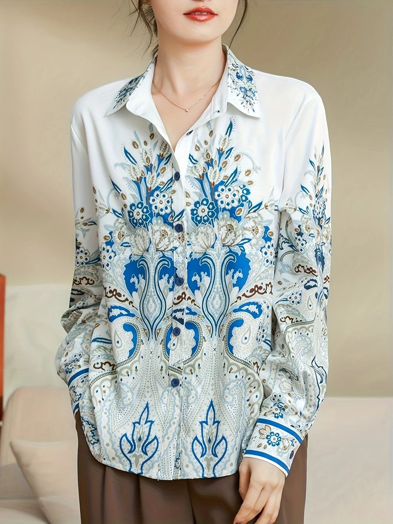 Fashion Women Blouses elegant ladies shirts Tops Blusas Mujer 260228