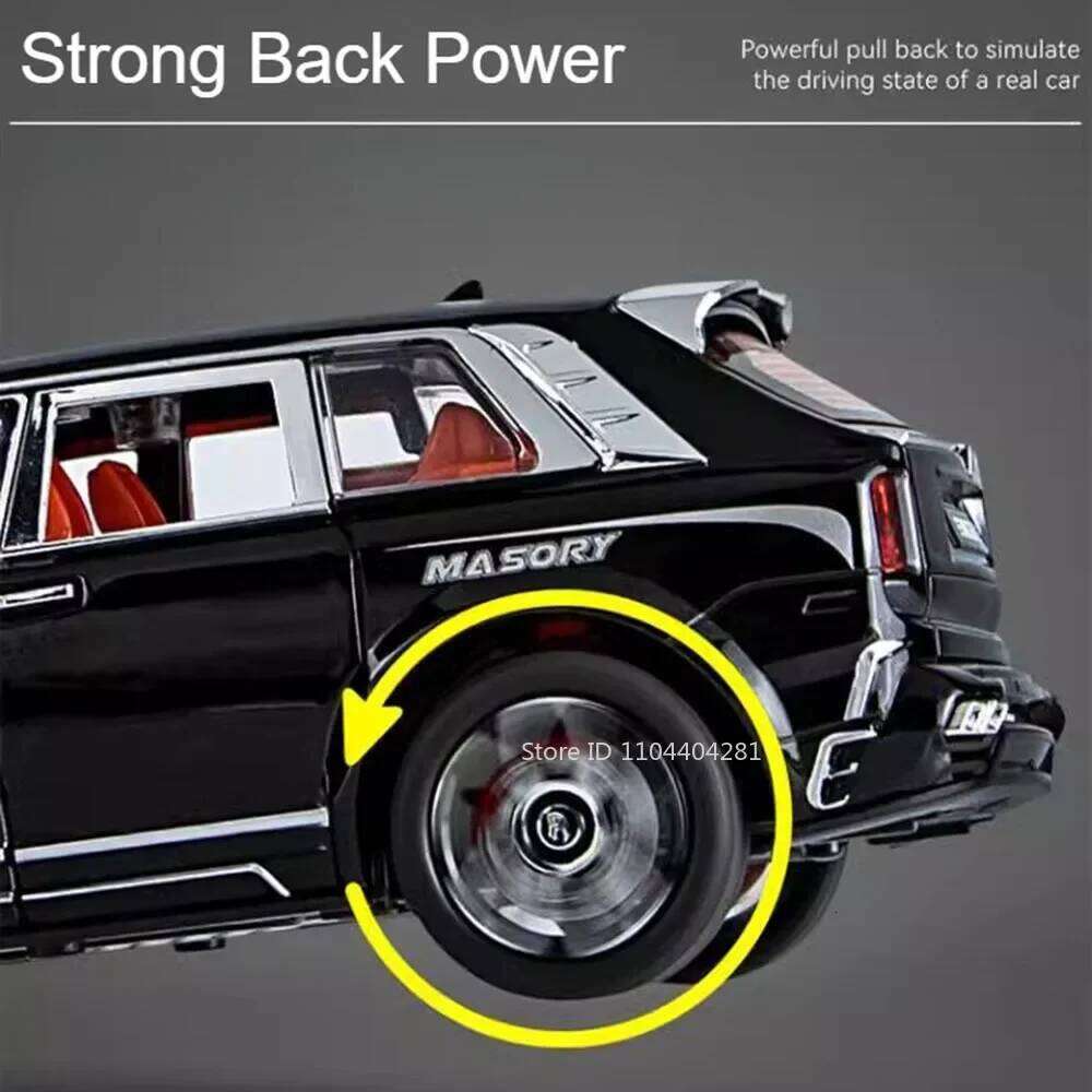 1:24 Rolls-Royce Cullinan Spectre Alloy Car Model Diecast Toy Doors Opened Sound Light Pull Back Miniature Vehices for Kid Gifts Z260306