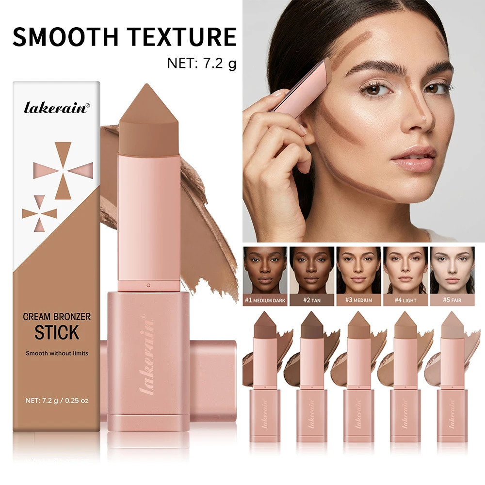Cream Bronzer Stick and Contour Stick Bronzing Contouring Instant Highlights Dark Circles Face Contour Facial Foundation Makeup 260305