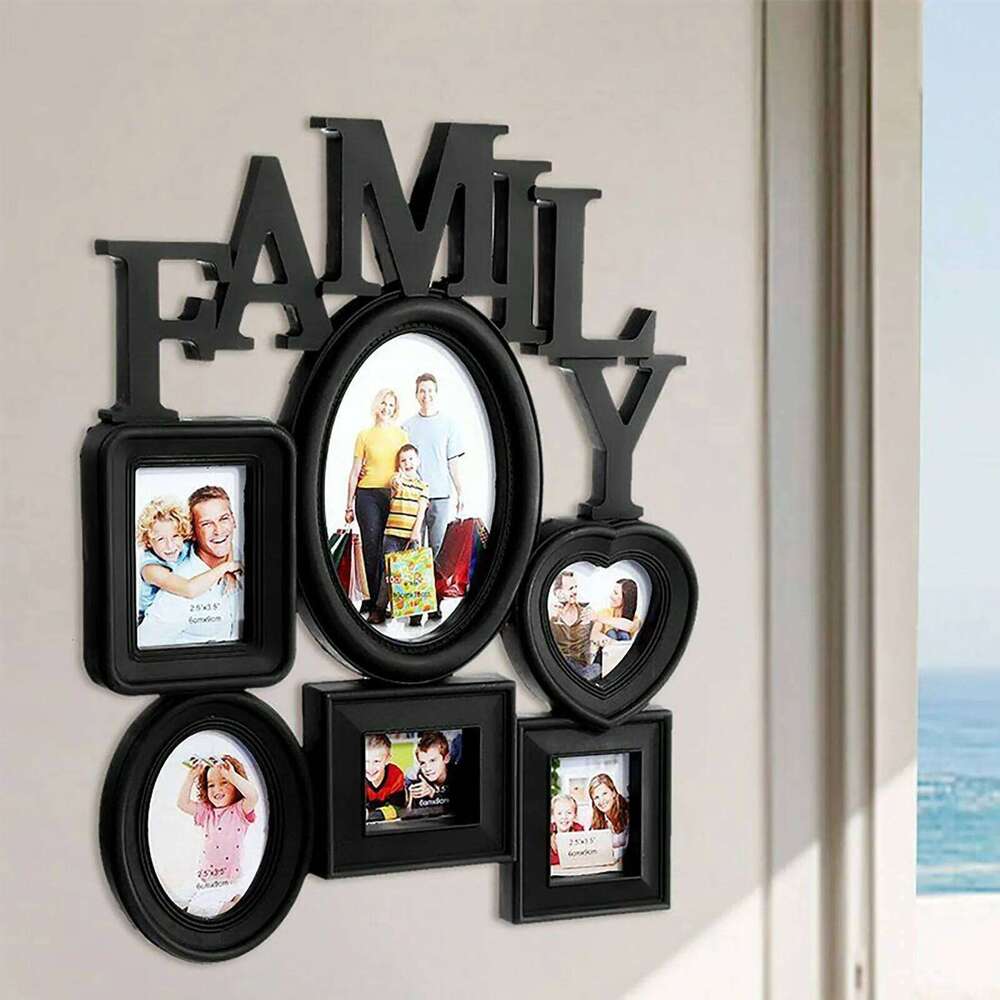 30*37cm Family Frames Wall Hanging Easy Installation Modern Minimalist Frame for Photo Picture Display Use H260306