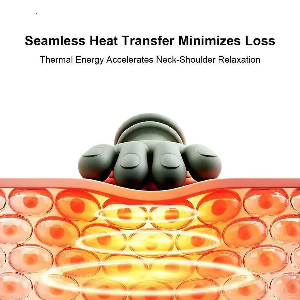 Electric Neck and Shoulder Cervical Spine Massager Trapezius Kneading Muscles Back Massagers Pillow Relaxation 26Y0307