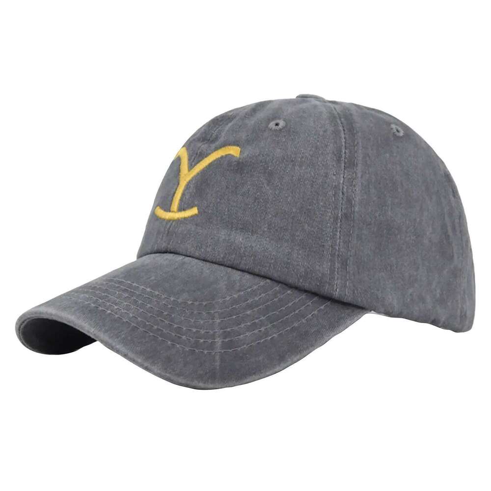 Yellowstone Dutton Ranch Cross Ponytail Baseball Distressed Outdoor Embroidery Sunscreen Hat Solid Color Cap Sun Summer Y260304