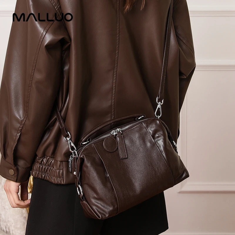Women Natural Cow Genuine Leather Shoulder Bag Cowhide Lady Soft n Female Handbag for Ladies High Quality 260227