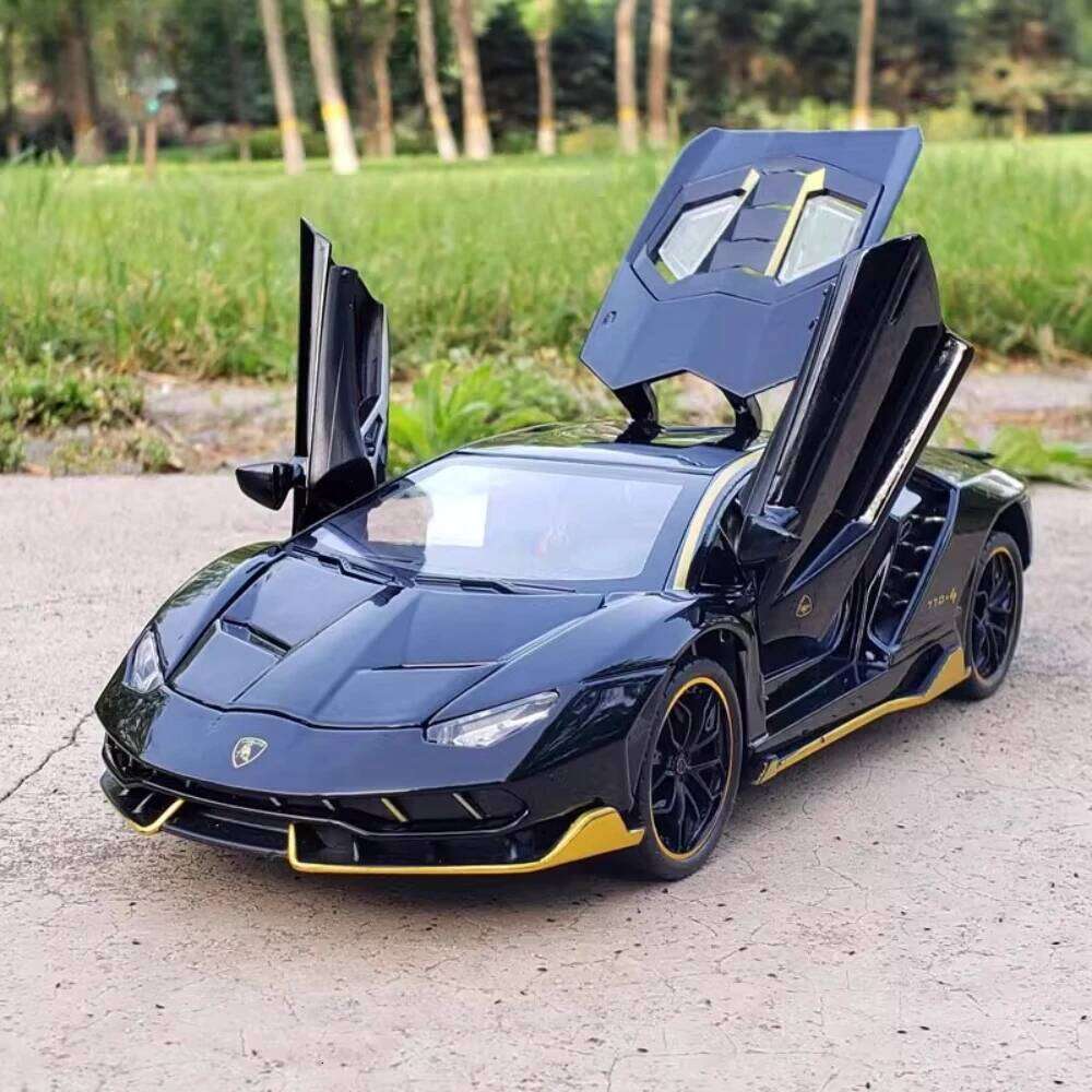 1:24 Lambor LP770-4 SVJ63 Model Toys Alloy Diecast Car Doors Opened Sound Light Pull Back Vehices Collect Simulation Models Gift Z260307