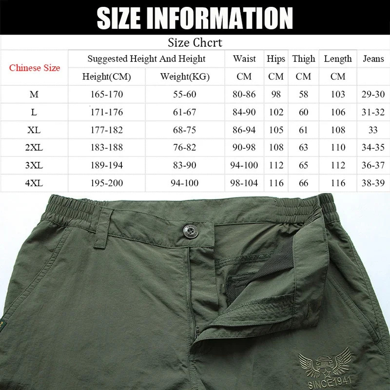 Men Summer Tactical Multi-pocket Cargo Pants Lightweight Casual Waterproof Casual Pants Wear-resisting Outdoor Hiking Man Pants 260305