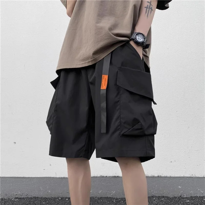 Summer Mens Functional Cargo Shorts Multi-pocket Baggy Gym Short Sweatpants Y2K Streetwear Bermuda shorts Masculina 260306