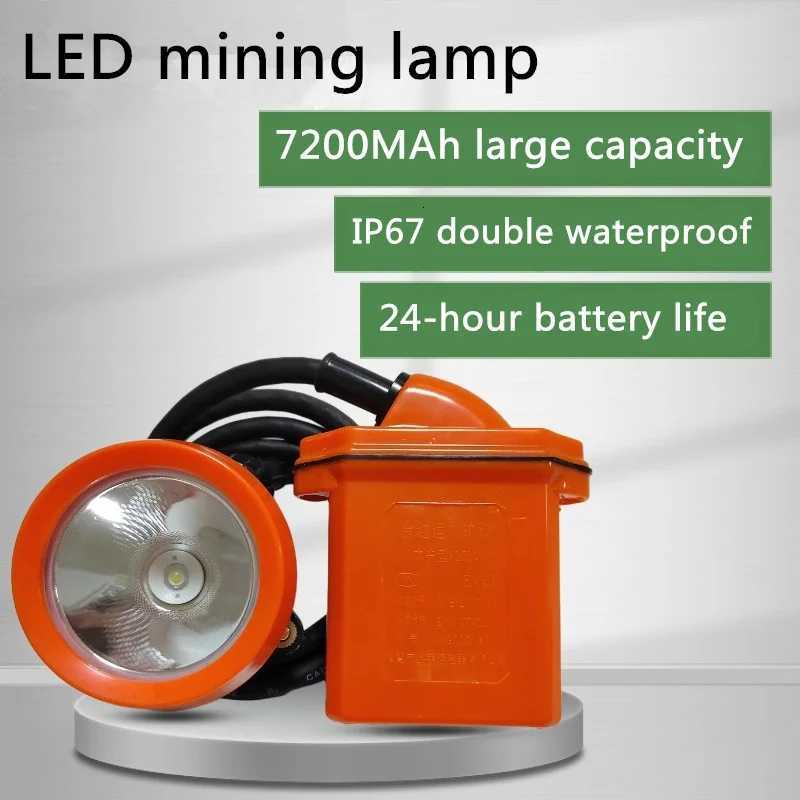 Explosion Proof Mining Lamp Ip67 Waterproof Headlight Diving Light High-Quality 5000mah/7200mah Lithium Battery Lamp H260307