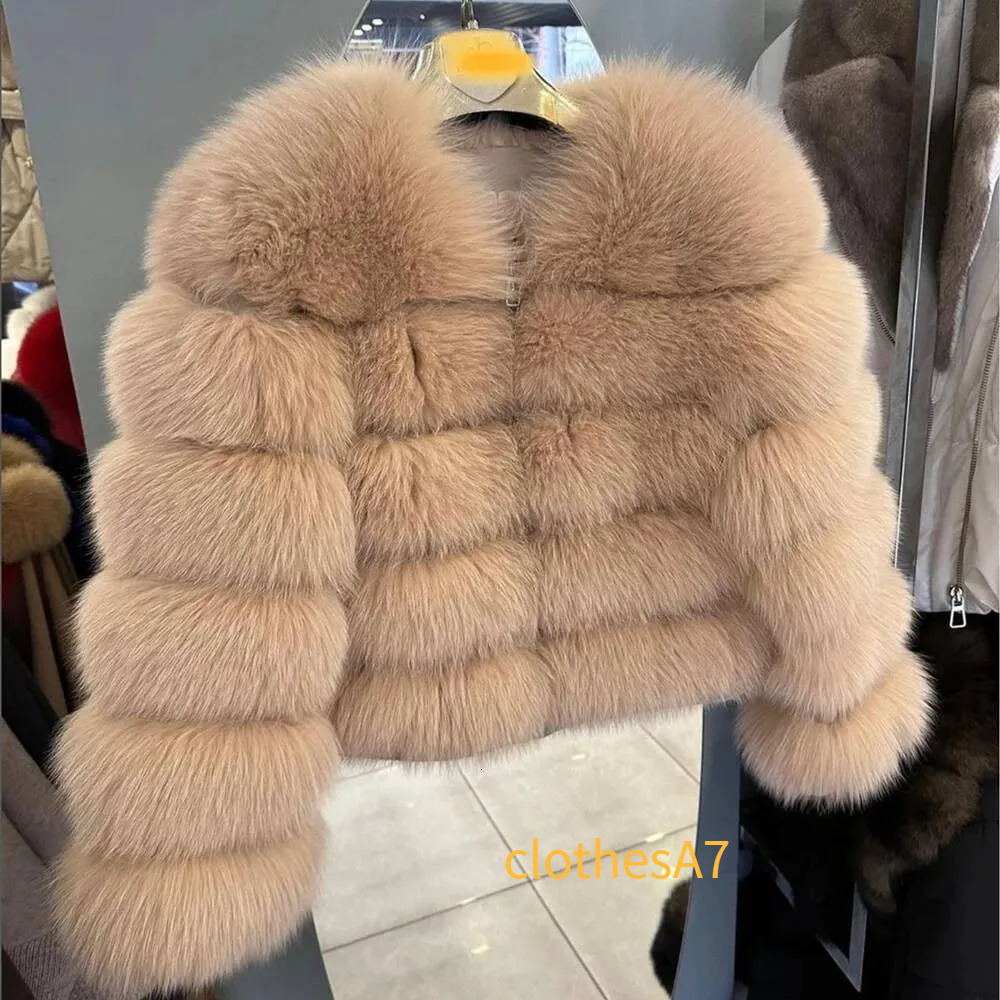 2026 QUEENTINA Fox Fur Coat Real Winter Women'S Fashion Brown 2025 Leather And Skin Clothing Natural New In Coats & Jackets Outerwear Artificial 