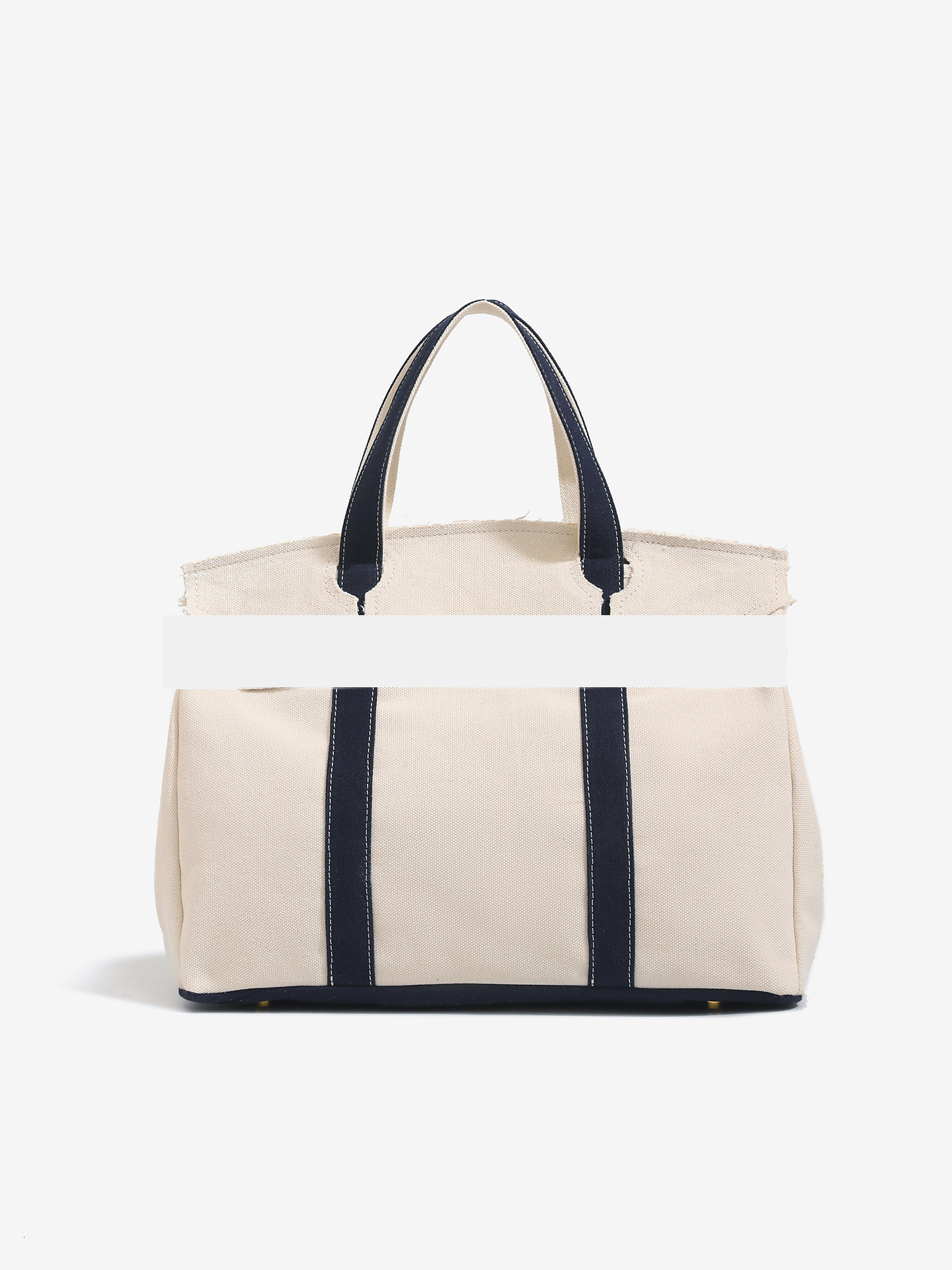 Women's canvas bag new high-end niche design color block handbag large capacity commuting multifunctional shoulder bag designer bag luxury handba