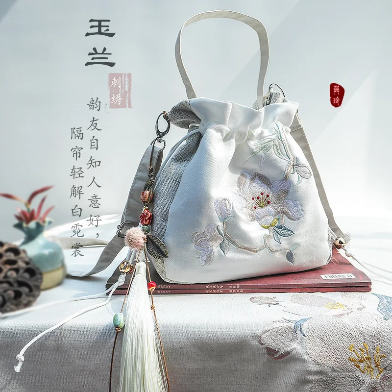 2025 Hanstyle Embroidered Ancient Style Handheld Hanfu Pouch Crossbody Bag 260307
