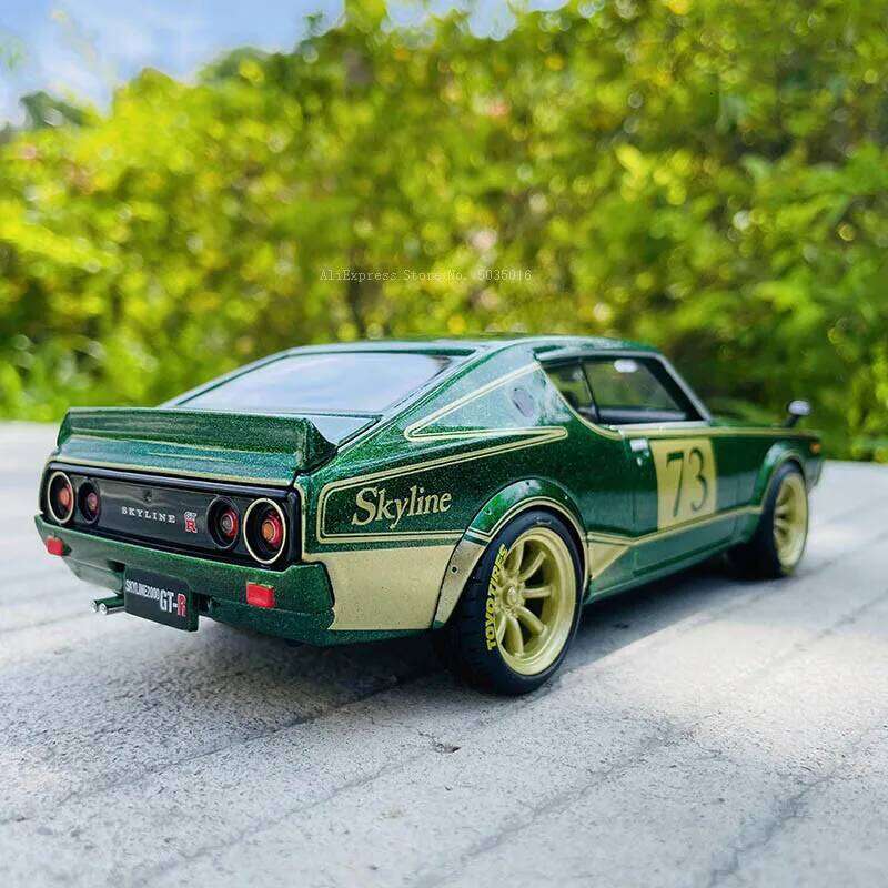 Maisto 1:24 1973 kpgc110 Nissan Skyline 2000 GT-R alloy car model handicraft decoration collection toy tool gift die-casting Z260306