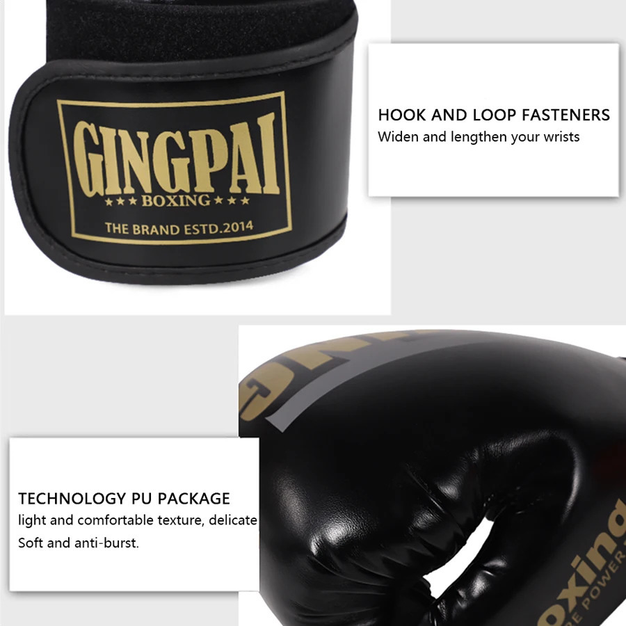 612oz Boxing gloves for adults children men Sanda professional women Muay Thai teenagers beginners boxing training equipment 260228