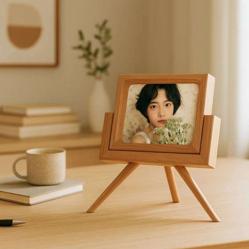 Solid Wood Photo 5/6 Inch Detachable Display Rack High-End Picture Frame for Living Room or Tabletop Home Decoration H260306