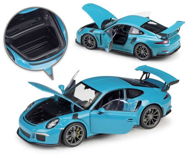 WELLY 1:24 Scale Diecast Simulator Porsche 911 GT3 RS Model Alloy Sports Metal Racing Car Toy For Kids Gift Z260306