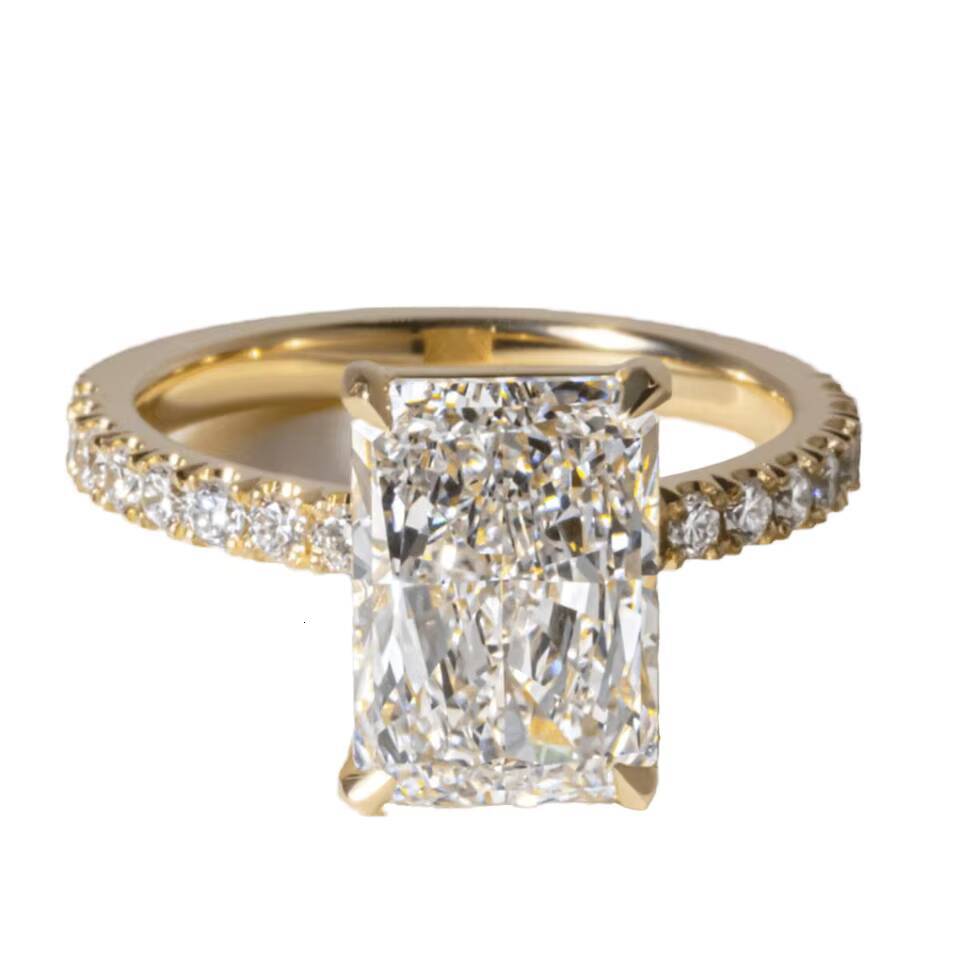Fine Jewelry 18K 14K 10K Real Solid Gold Oval Cut Lab Grown Diamond for Certified Classic Engagement Ring for Women Jewelry