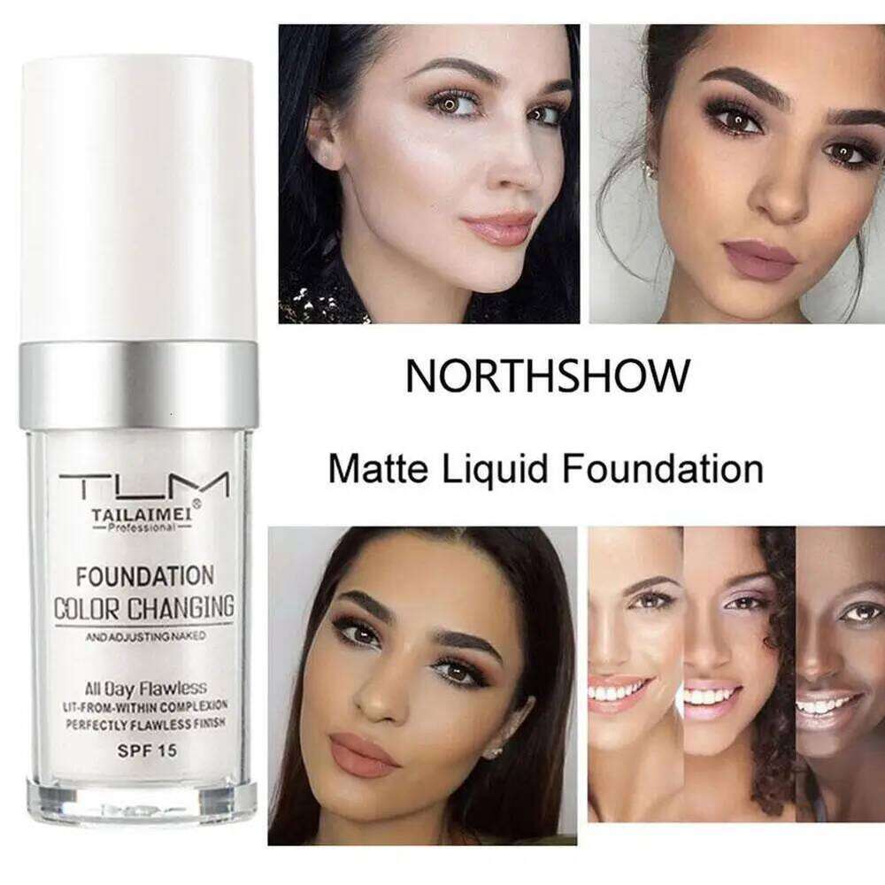 Colour Changing Liquid Foundation Hides Wrinkles & Lines, SPF15 BB Cream Makeup Base Concealer Moisturizing Primer All Skin Tone 26L0306