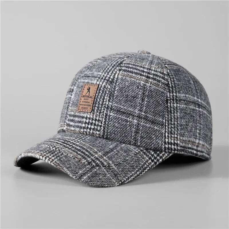 Warm Winter Baseball with Ear Flaps Men, Auturnn Thick Cap for Gifts Y260304