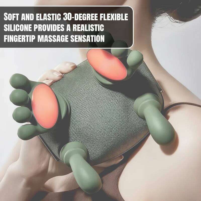 Finger Pressure Shiatsu Back and Shoulder Massager Electric Kneading Neck Deep Massage Muscle Relax 26Y0307