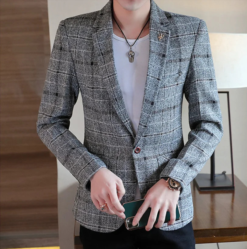 Mens Slim Fit Business Casual Shirt Korean Fashion Handsome All Seasons Polyester Boutique Style 260306