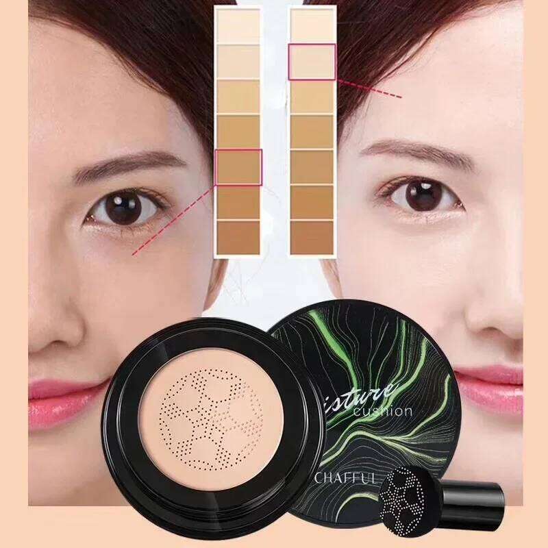 Face Base CHAFFUL Mushroom Head Make up Air Cushion Moisturizing Foundation Natural Brightening BB Cream Makeup 26L0306