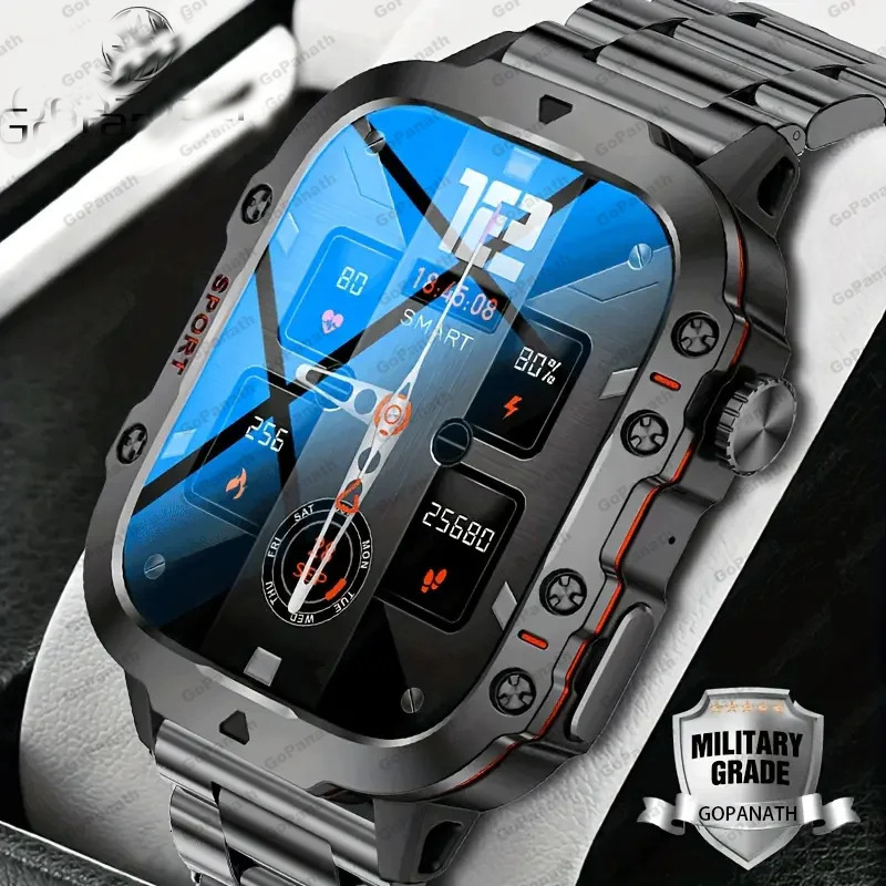 2025 LED Mens Smartwatch Bluetooth Talking Smartwatch Multi Sport Mode Health Monitor Outdoor Sport Smart Watch For Android 251210