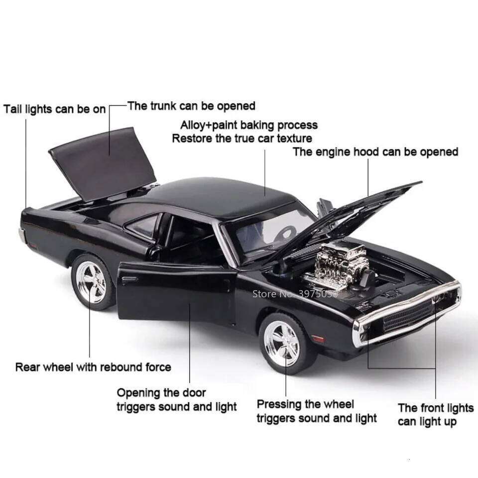 1/32 Scale Charger Metal Model Alloy Diecast Vehicle Models High Simulation With Pull Back Car Toys Gifts For Boys Z260307