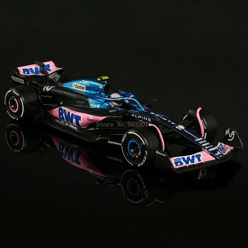 Bburago 1:43 Alpine F1 Team 2023 A523 10# Pierre Gasly 31# Esteban Ocon alloy car model toy series collection gift Die cast Z260307