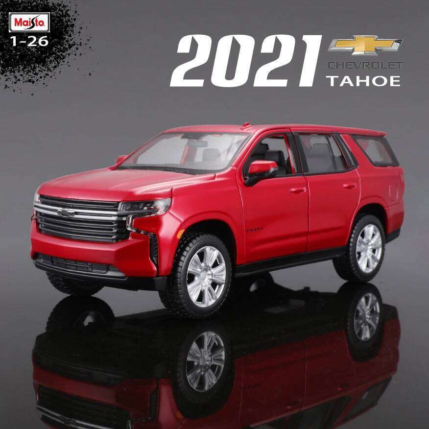 Maisto 1:26 2021 Chevrolet Tahoe simulation alloy car model crafts decoration collection toy tools gift birthday present Z260307