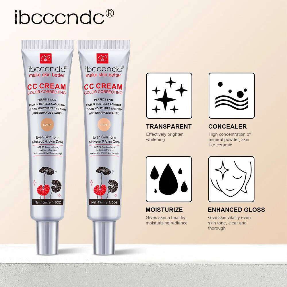 CC Cream Waterproof Moisturizing Correcting Anti-sweat Before Concealer Lasting Women Protect Skin Makeup 26L0306